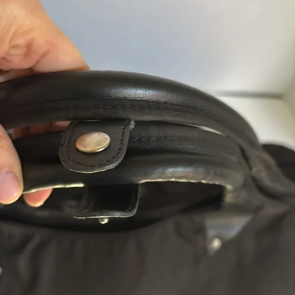 ATHLETA Black Yoga Gym Large Tote Bag Orange Interior - Picture 13 of 14